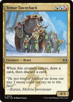 Temur Tawnyback card from Tarkir: Dragonstorm
