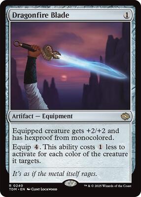 Dragonfire Blade card from Tarkir: Dragonstorm