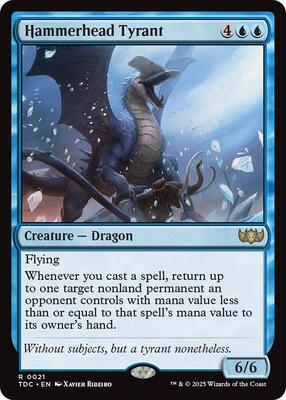 Hammerhead Tyrant card from Commander: Tarkir: Dragonstorm