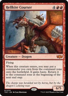 Hellkite Courser card from Commander: Tarkir: Dragonstorm