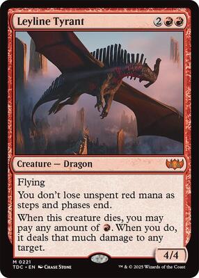 Leyline Tyrant card from Commander: Tarkir: Dragonstorm
