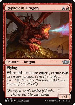 Rapacious Dragon card from Commander: Tarkir: Dragonstorm