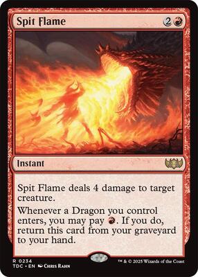 Spit Flame card from Commander: Tarkir: Dragonstorm