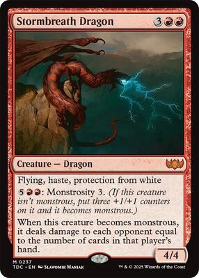 Stormbreath Dragon card from Commander: Tarkir: Dragonstorm
