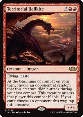 Territorial Hellkite card from Commander: Tarkir: Dragonstorm