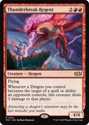 Thunderbreak Regent card from Commander: Tarkir: Dragonstorm