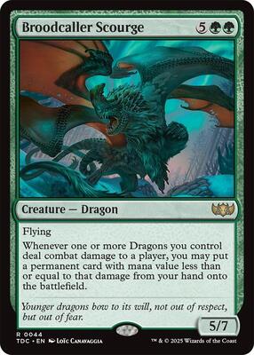 Broodcaller Scourge card from Commander: Tarkir: Dragonstorm