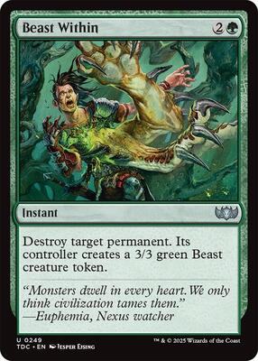 Beast Within card from Commander: Tarkir: Dragonstorm