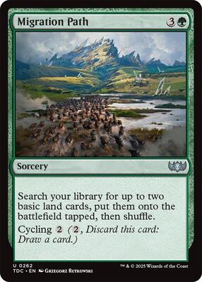 Migration Path card from Commander: Tarkir: Dragonstorm