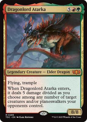 Dragonlord Atarka card from Commander: Tarkir: Dragonstorm