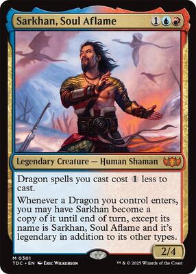 Sarkhan, Soul Aflame card from Commander: Tarkir: Dragonstorm