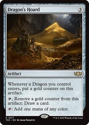 Dragon's Hoard card from Commander: Tarkir: Dragonstorm