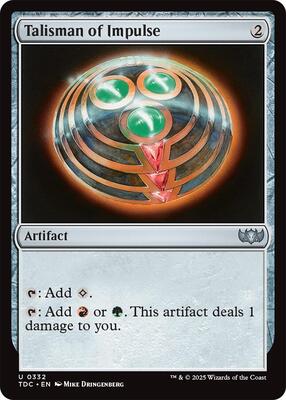 Talisman of Impulse card from Commander: Tarkir: Dragonstorm