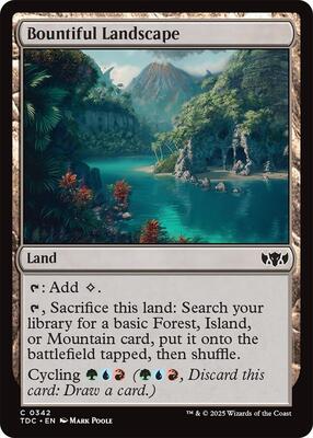 Bountiful Landscape card from Commander: Tarkir: Dragonstorm