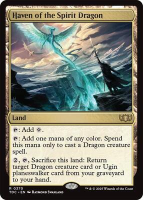 Haven of the Spirit Dragon card from Commander: Tarkir: Dragonstorm