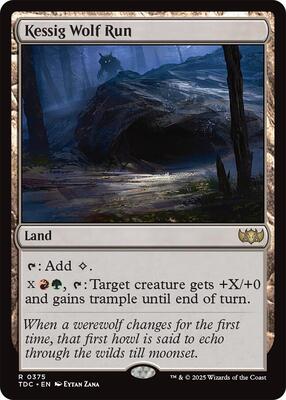 Kessig Wolf Run card from Commander: Tarkir: Dragonstorm