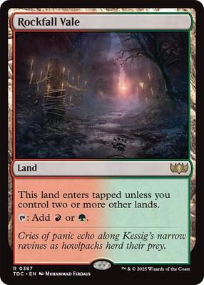 Rockfall Vale card from Commander: Tarkir: Dragonstorm