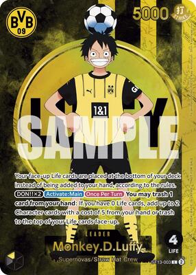 Monkey.D.Luffy (BVB x One Piece Campaign) card from One Piece Promotion Cards