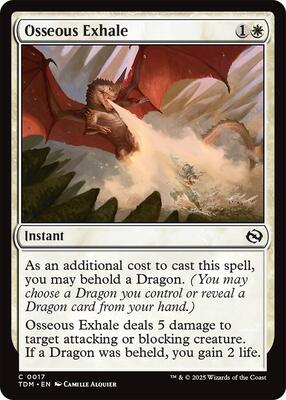 Osseous Exhale card from Tarkir: Dragonstorm