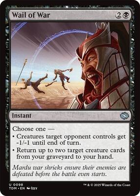 Wail of War card from Tarkir: Dragonstorm