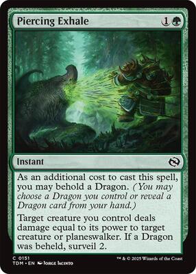 Piercing Exhale card from Tarkir: Dragonstorm
