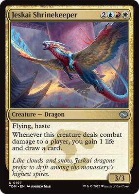 Jeskai Shrinekeeper card from Tarkir: Dragonstorm