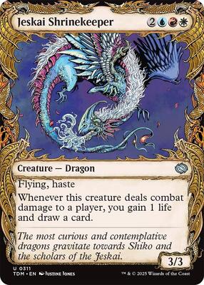 Jeskai Shrinekeeper (Showcase) card from Tarkir: Dragonstorm