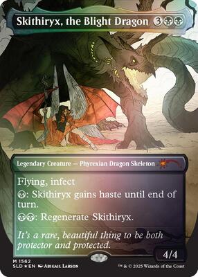 Skithiryx, the Blight Dragon (Rainbow Foil) card from Secret Lair Drop Series