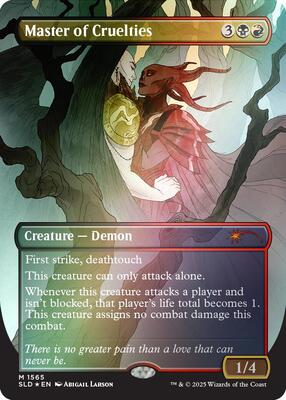 Master of Cruelties (Rainbow Foil) card from Secret Lair Drop Series