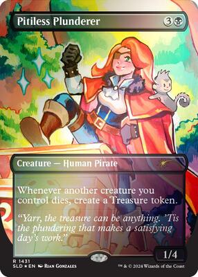 Pitiless Plunderer (Rainbow Foil) card from Secret Lair Drop Series