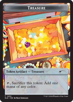 Treasure Token (1432) card from Secret Lair Drop Series