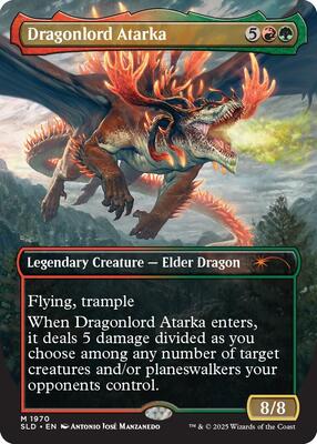 Dragonlord Atarka card from Secret Lair Drop Series