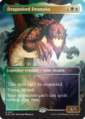 Dragonlord Dromoka (Rainbow Foil) card from Secret Lair Drop Series