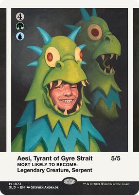 Aesi, Tyrant of Gyre Strait card from Secret Lair Drop Series