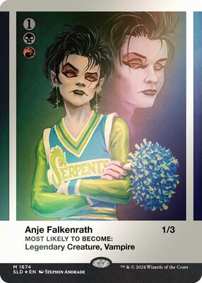 Anje Falkenrath (Rainbow Foil) card from Secret Lair Drop Series