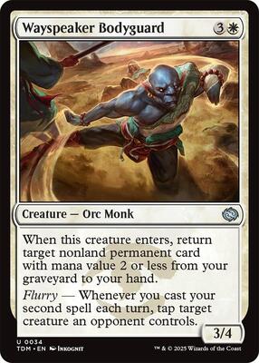 Wayspeaker Bodyguard card from Tarkir: Dragonstorm