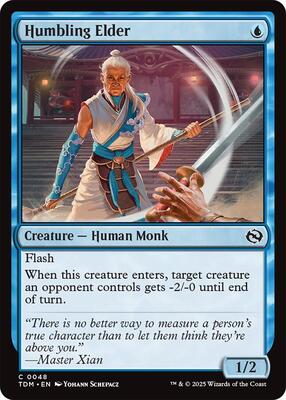 Humbling Elder card from Tarkir: Dragonstorm