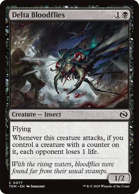 Delta Bloodflies card from Tarkir: Dragonstorm