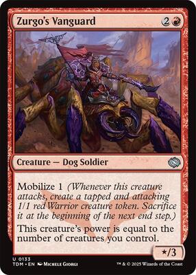 Zurgo's Vanguard card from Tarkir: Dragonstorm