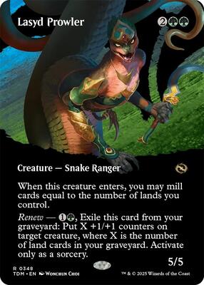 Lasyd Prowler (Borderless) card from Tarkir: Dragonstorm
