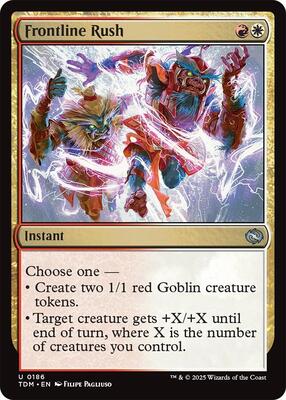 Frontline Rush card from Tarkir: Dragonstorm