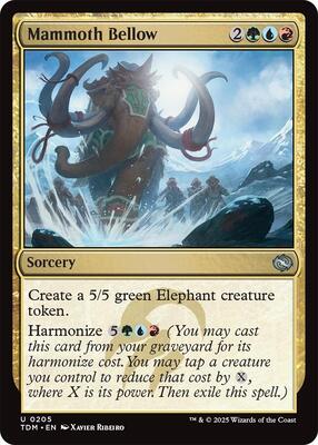 Mammoth Bellow card from Tarkir: Dragonstorm
