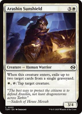 Arashin Sunshield card from Tarkir: Dragonstorm