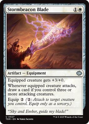 Stormbeacon Blade card from Tarkir: Dragonstorm