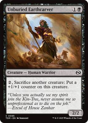 Unburied Earthcarver card from Tarkir: Dragonstorm