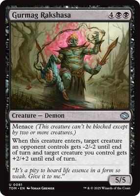 Gurmag Rakshasa card from Tarkir: Dragonstorm