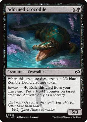 Adorned Crocodile card from Tarkir: Dragonstorm