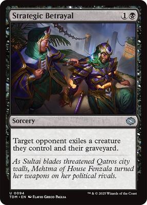 Strategic Betrayal card from Tarkir: Dragonstorm