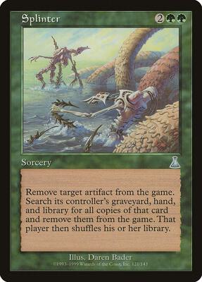 Splinter card from Urza's Destiny
