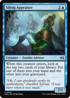 Sibsig Appraiser card from Tarkir: Dragonstorm